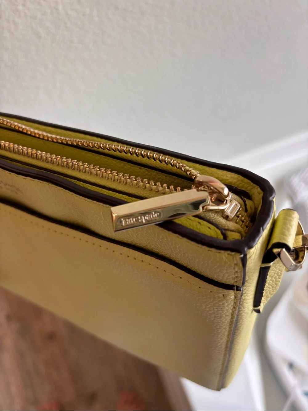 kate spade Lemon Yellow Leather Crossbody Bag